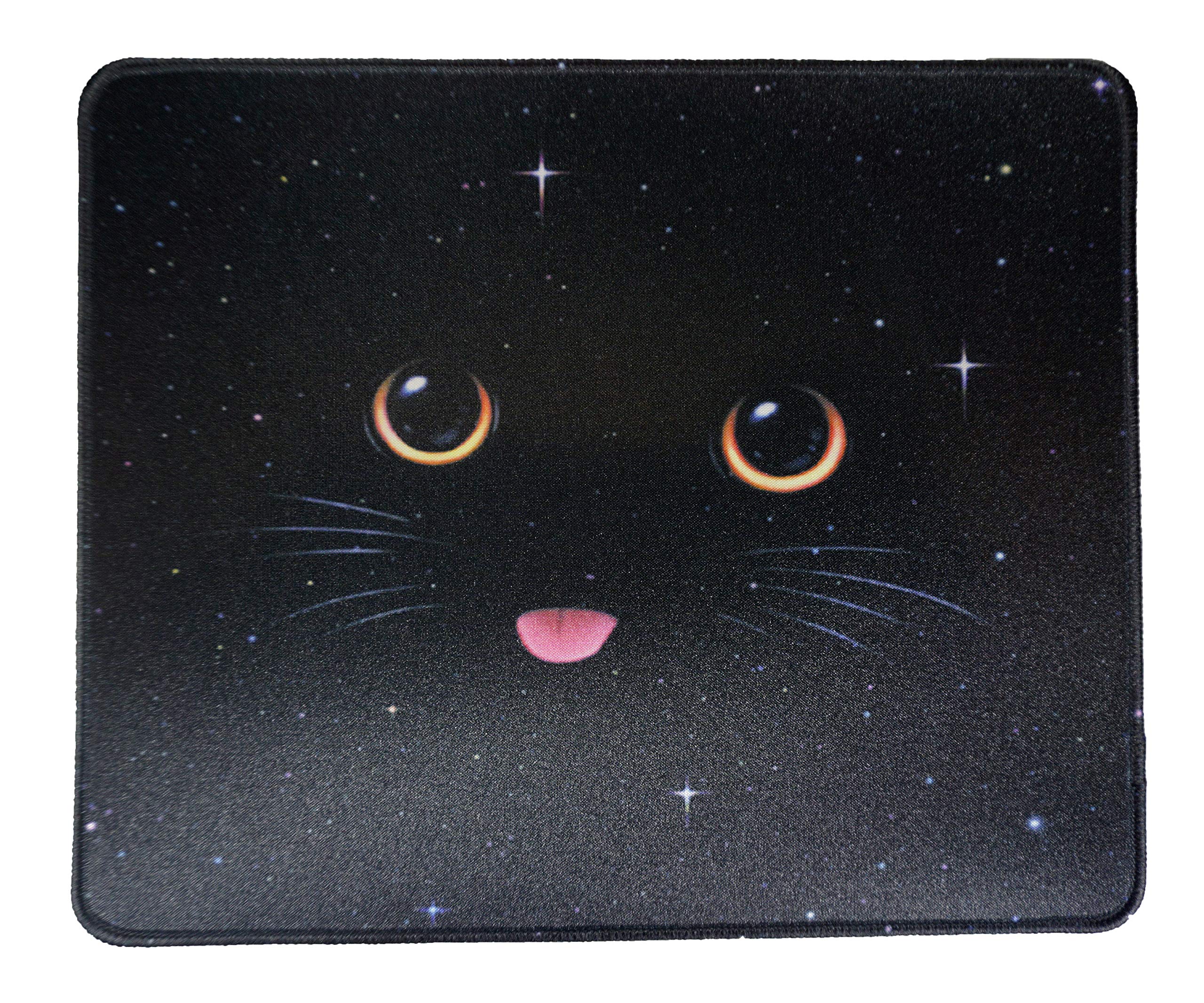Space Cat Gaming Mouse Pad - Cute Kitten Design Non-Slip Desk Mat (12x10 Inches) for Office, PC, Laptop & Computer Work | Perfect Gift for Cat Lovers & Pet Enthusiasts | Ideal for Gaming, Work & Home Office Setup