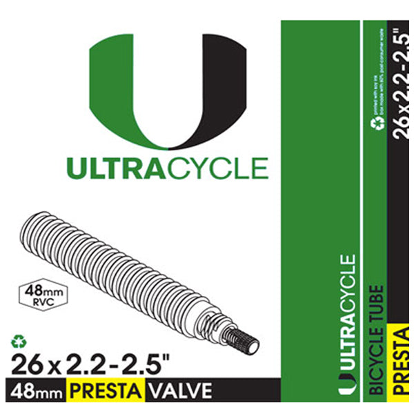26X2.2 2.5 48mm Presta Valve RVC - High Performance Bike Inner Tube for Road & Mountain Bikes - Perfect for Commuting, Racing & Off-Road Adventures