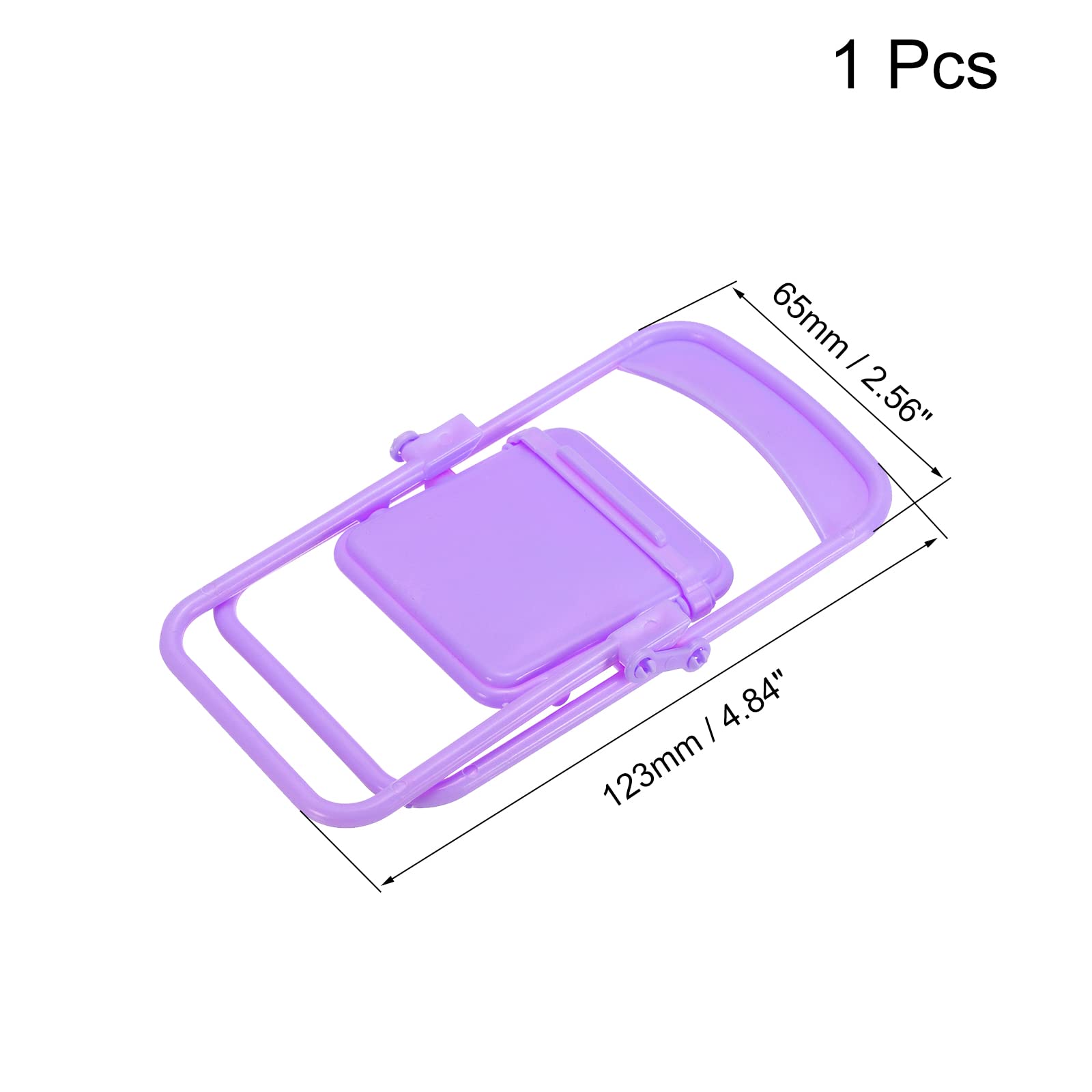 Purple Candy Color Folding Phone Stand - Multi-Angle Chair Holder for Smartphones | Perfect for Desk & Bedside Use