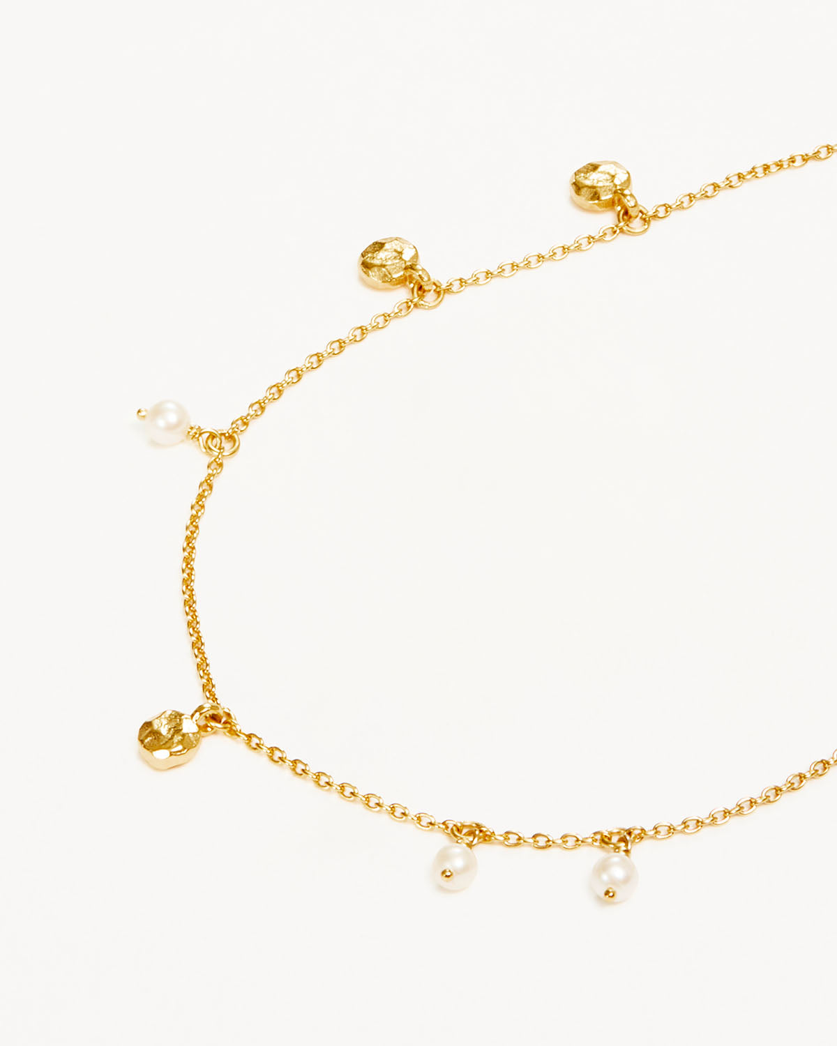 18K Gold Vermeil Endless Grace Pearl Anklet - Elegant Ankle Bracelet for Women, Perfect for Weddings, Beach Vacations & Special Occasions