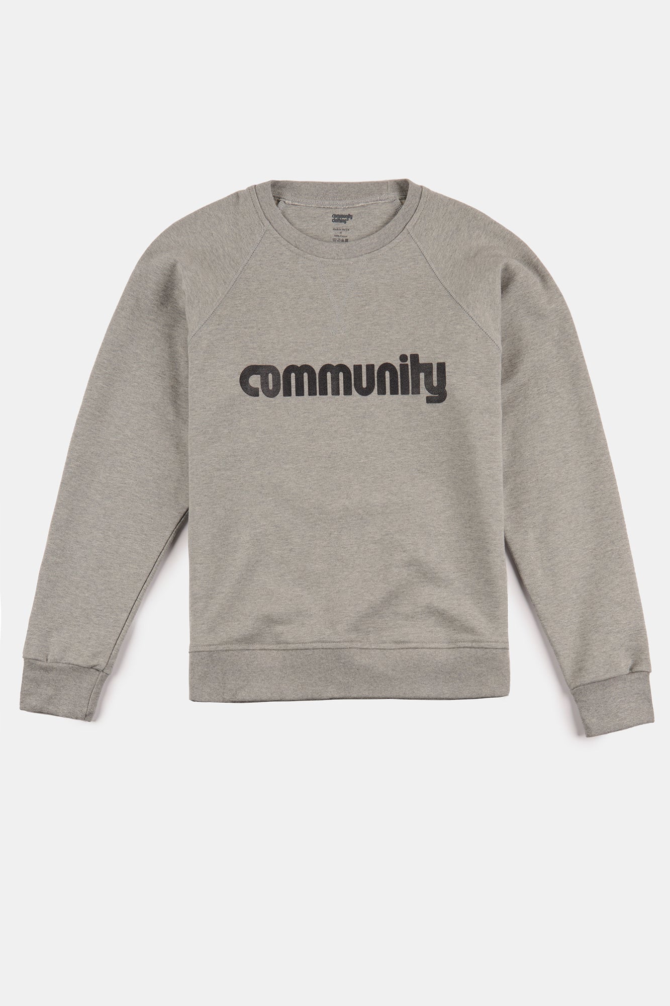 Men's Logo Raglan Sweatshirt - Grey Marl Pullover for Casual Wear & Street Style Outfits