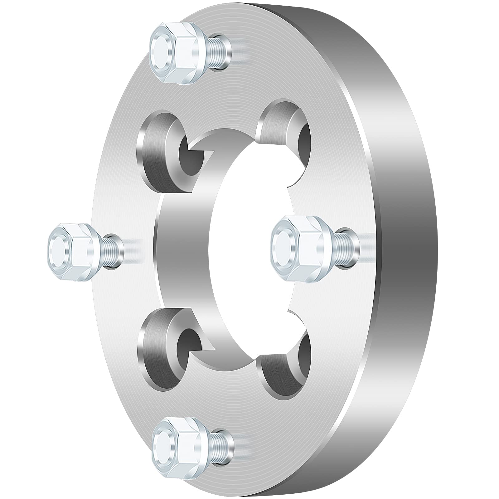 ECCPP 1 Inch Wheel Spacers & Adapters (2PCS) - 4x100 to 4x137 Bolt Pattern Conversion for ATV/UTV - Compatible with Bombardier (1999-2005), Can-Am (1981-1986, 1988-2017), Honda (74mm 3/8 Studs) - Perfect for Off-Roading, Trail Riding & Vehicle Customization
