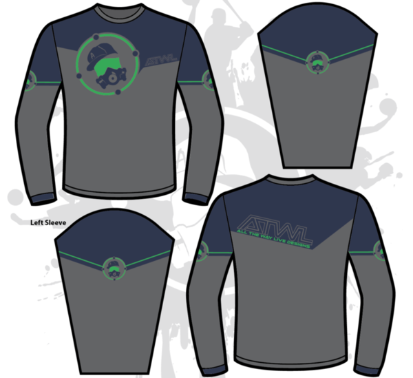 Precision Men's Full Dye Long Sleeve Performance Jersey - Breathable Moisture-Wicking Cycling & Running Shirt for Active Sports & Outdoor Workouts