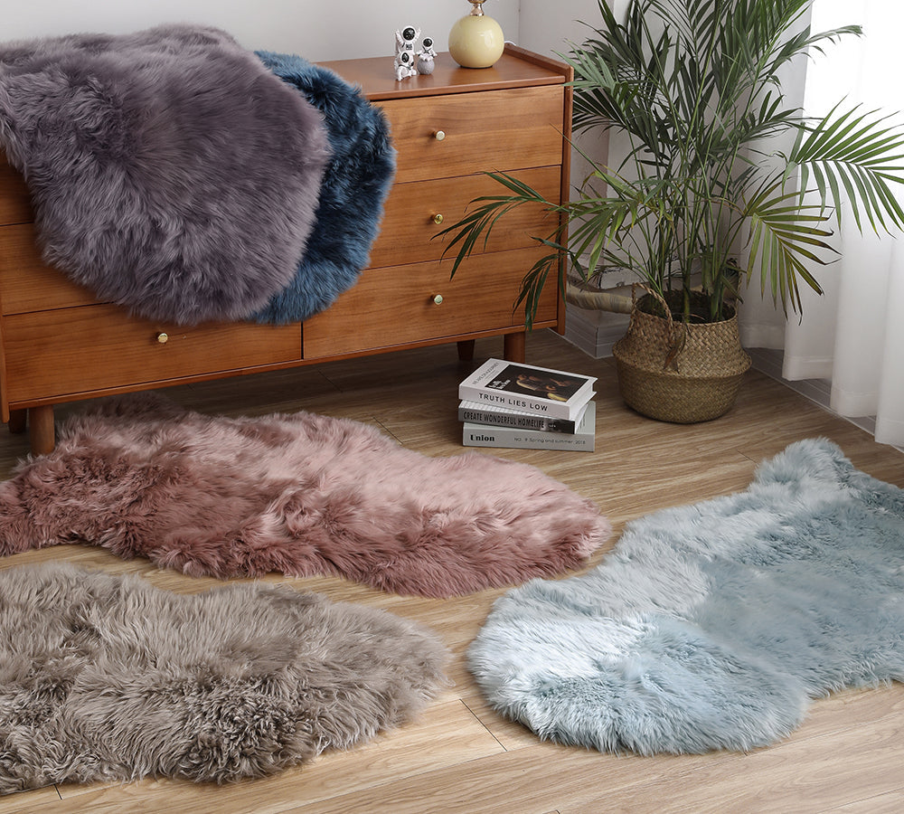 Premium Australian Sheepskin Wool Rug - 100% Natural Single Color Long Rug (105cm) for Living Room, Bedroom & Nursery - Soft & Cozy Home Decor by TARRAMARRA®