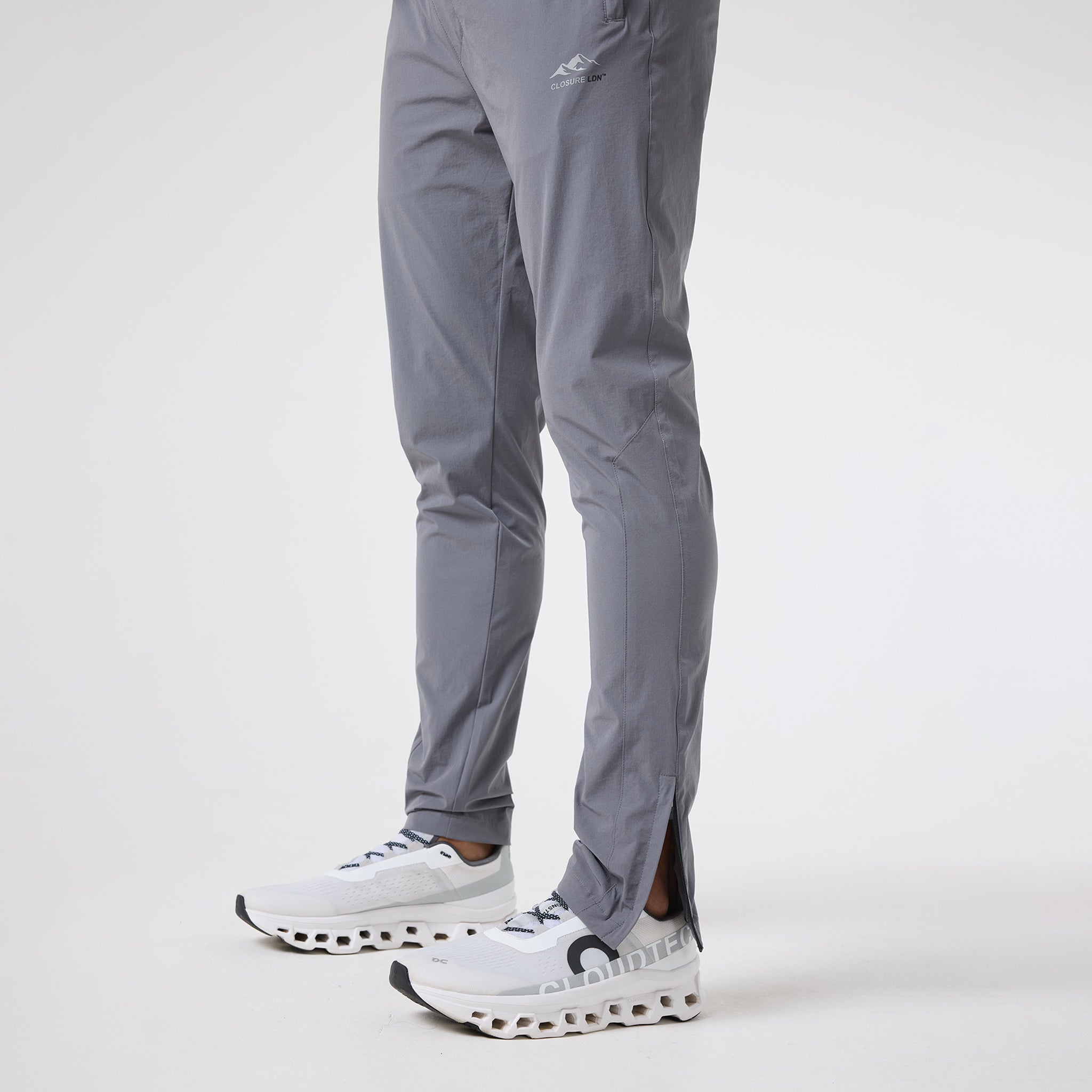 High-Performance Tech Pants for Men & Women - Breathable & Stretchable Workout Pants in Grey | Ideal for Gym, Running, Yoga & Outdoor Activities