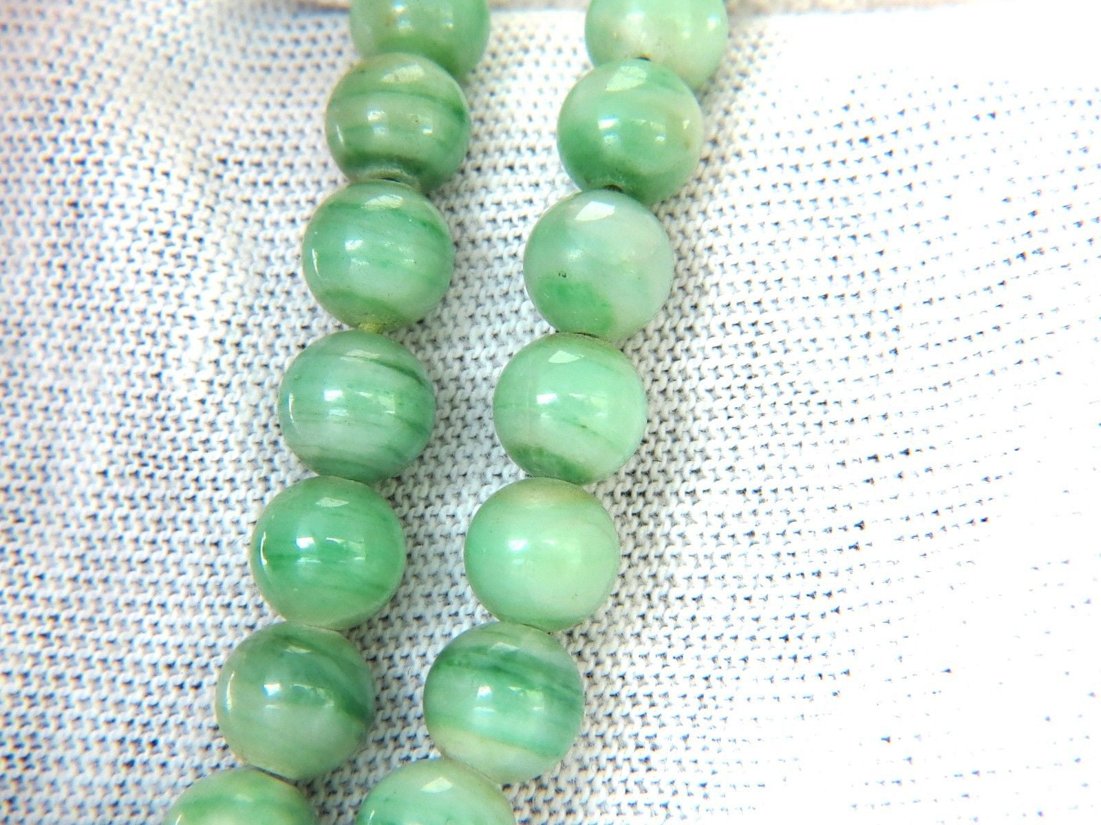 10.20mm Natural Green Jade Bead Necklace - 290ct GIA Certified Genuine Jade Jewelry for Women, Perfect for Weddings, Parties & Special Occasions