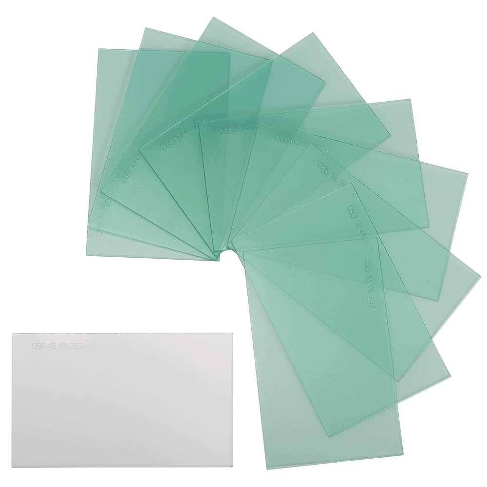 Jackson Safety 47100-3 Replacement Internal Safety Plates - Industrial Face Shield Lens Inserts for Welding & Grinding Protection - Ideal for Construction, Metalwork & DIY Projects