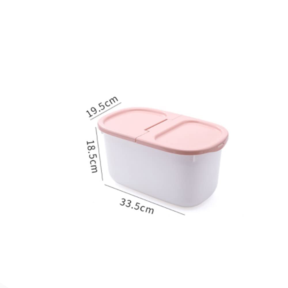 8kg Airtight Rice Storage Container - Moisture-Proof Plastic Food Bin for Rice, Flour & Grains | Household Kitchen Organization (Blue) | Perfect for Pantry, Kitchen & Bulk Food Storage