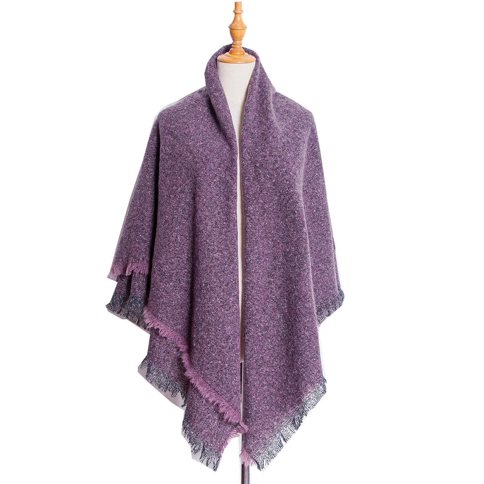 Luxury Solid Color Cashmere Knit Shawl Scarf for Women - Elegant Wedding Guest Gift, Housewarming Present, Winter Accessory - Perfect for Parties, Holidays & Cold Weather