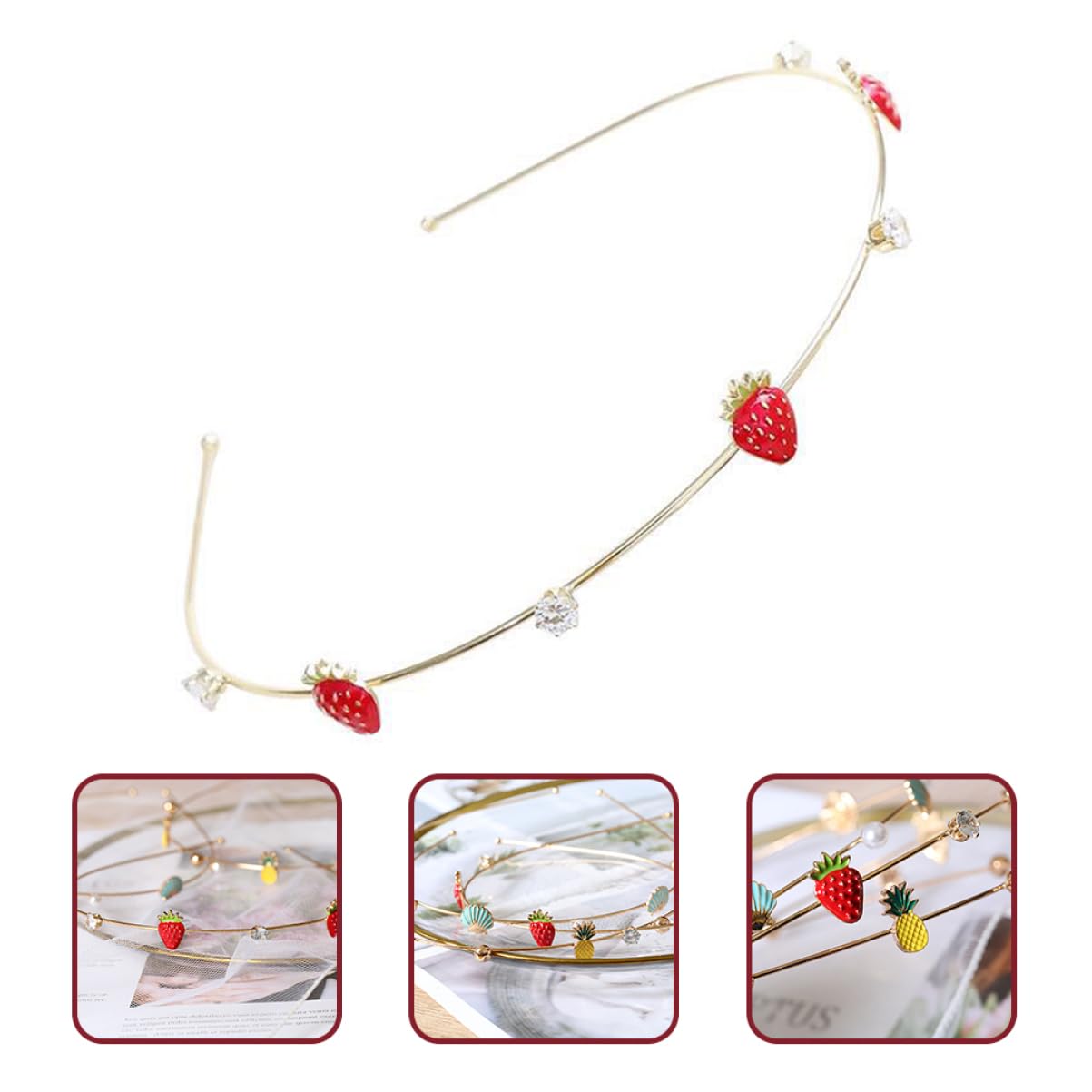 FRCOLOR 4-Piece Bridesmaid Hair Accessories Set - Shiny Rhinestone Metal Headbands for Women & Girls - Perfect for Weddings, Parties, and Special Occasions
