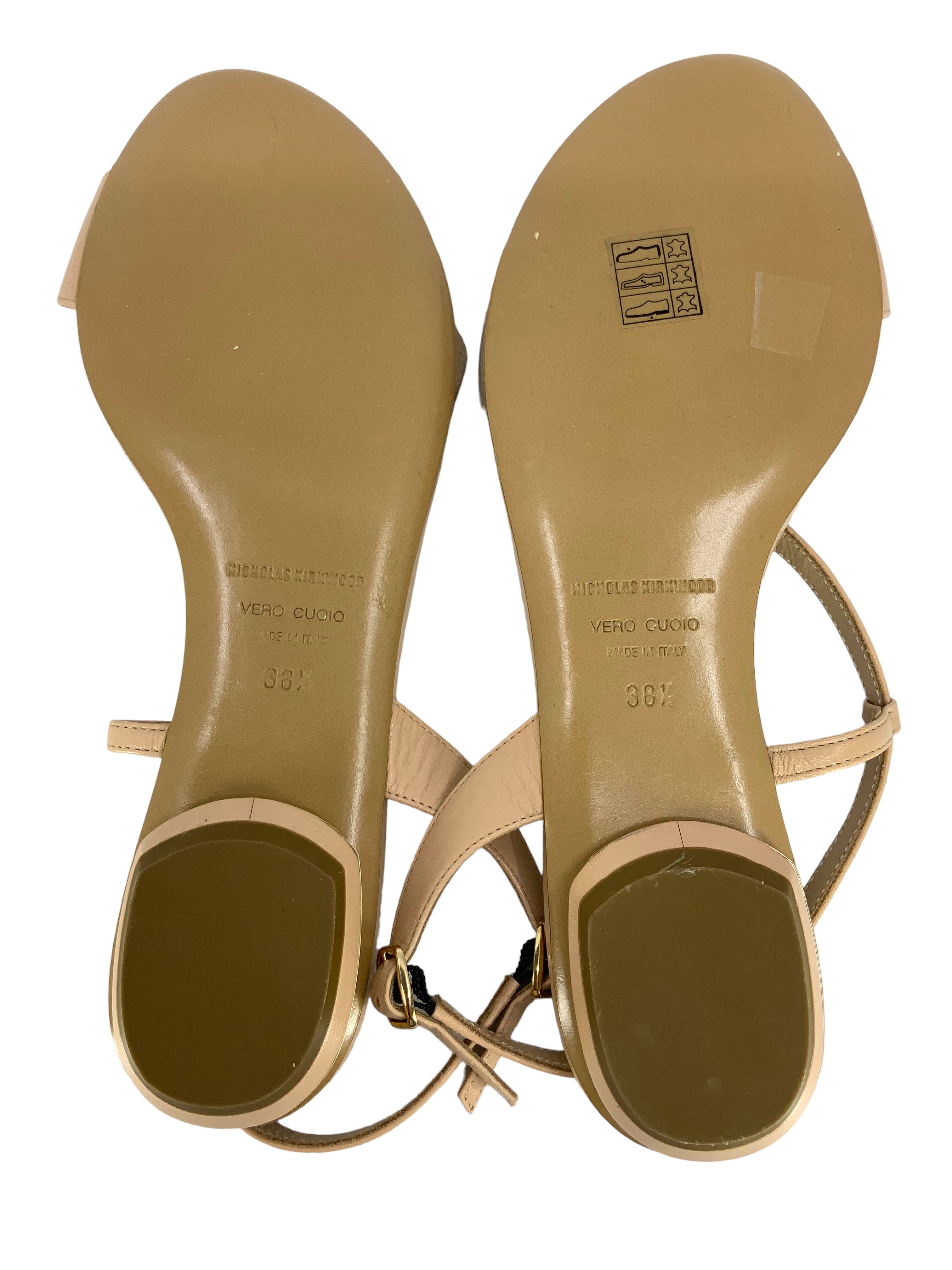NICHOLAS KIRKWOOD Women's Ankle Strap Ballerina Flats - Size 8.5 US | Comfortable & Elegant Ballet Flats for Work, Party & Daily Wear