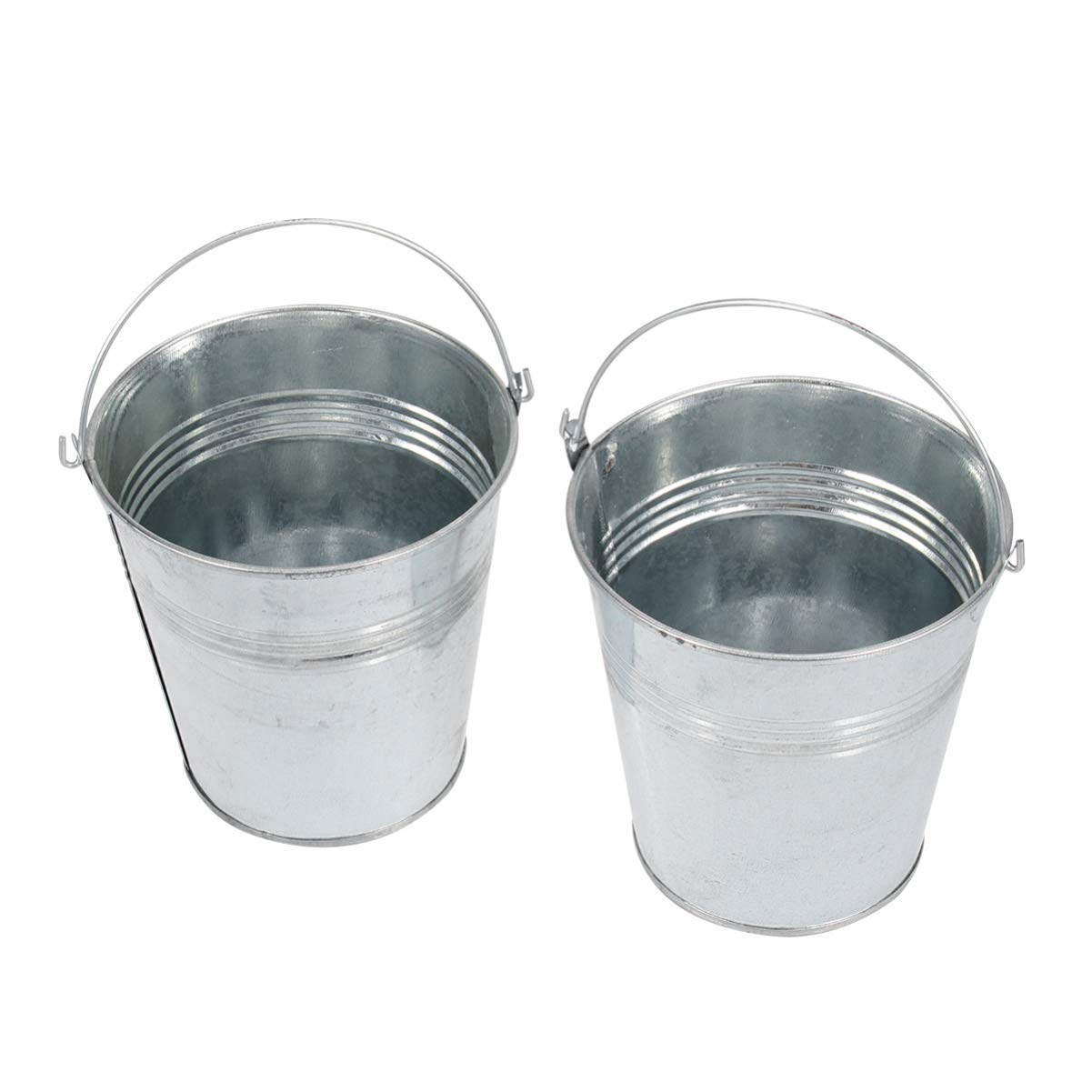 Luxshiny 6-Piece Mini Fries Bucket Set for Kids - Stainless Steel Snack Containers with Kickstand | Perfect for Snacks, Candy, Appetizers & Party Serving | Great for Birthday Parties, Picnics & School Lunches