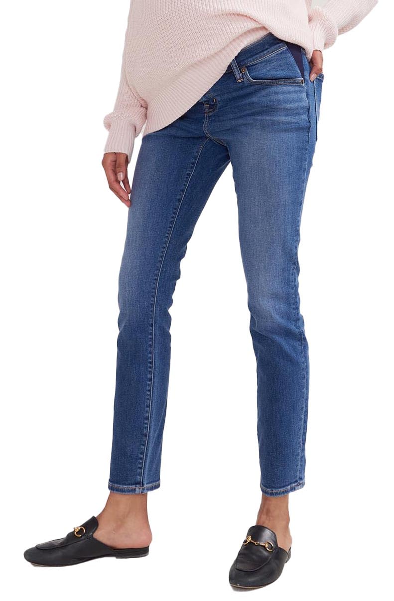 HATCH Slim Maternity Jeans - Stretchy Under Belly Pregnancy Pants with Recycled Cotton Denim - Comfortable for Work, Travel & Everyday Wear
