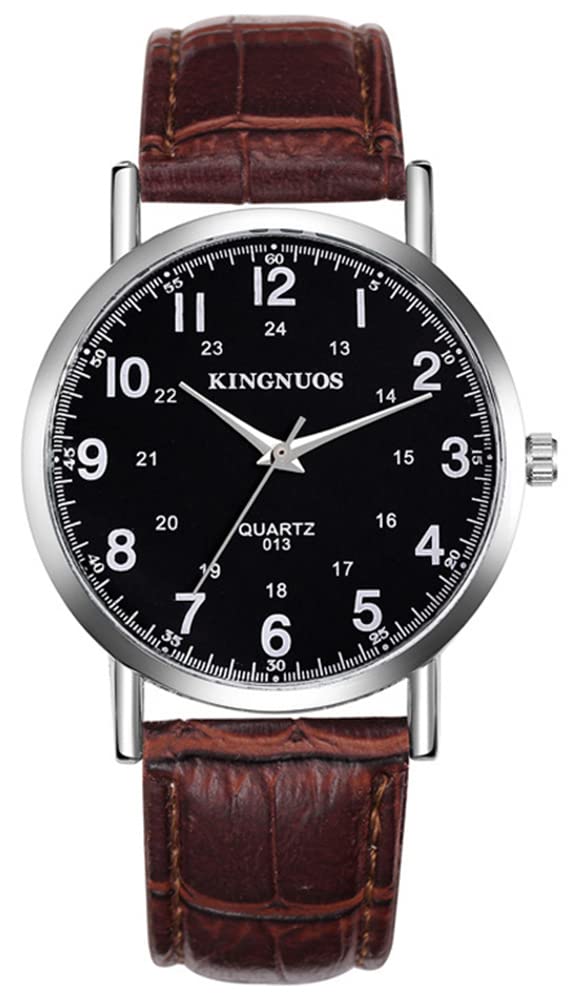 BESTKANG Minimalist Men's Watch - Waterproof Quartz Wristwatch for Business & Casual Wear - Blue Dial - Perfect for Office, Dating & Everyday Use