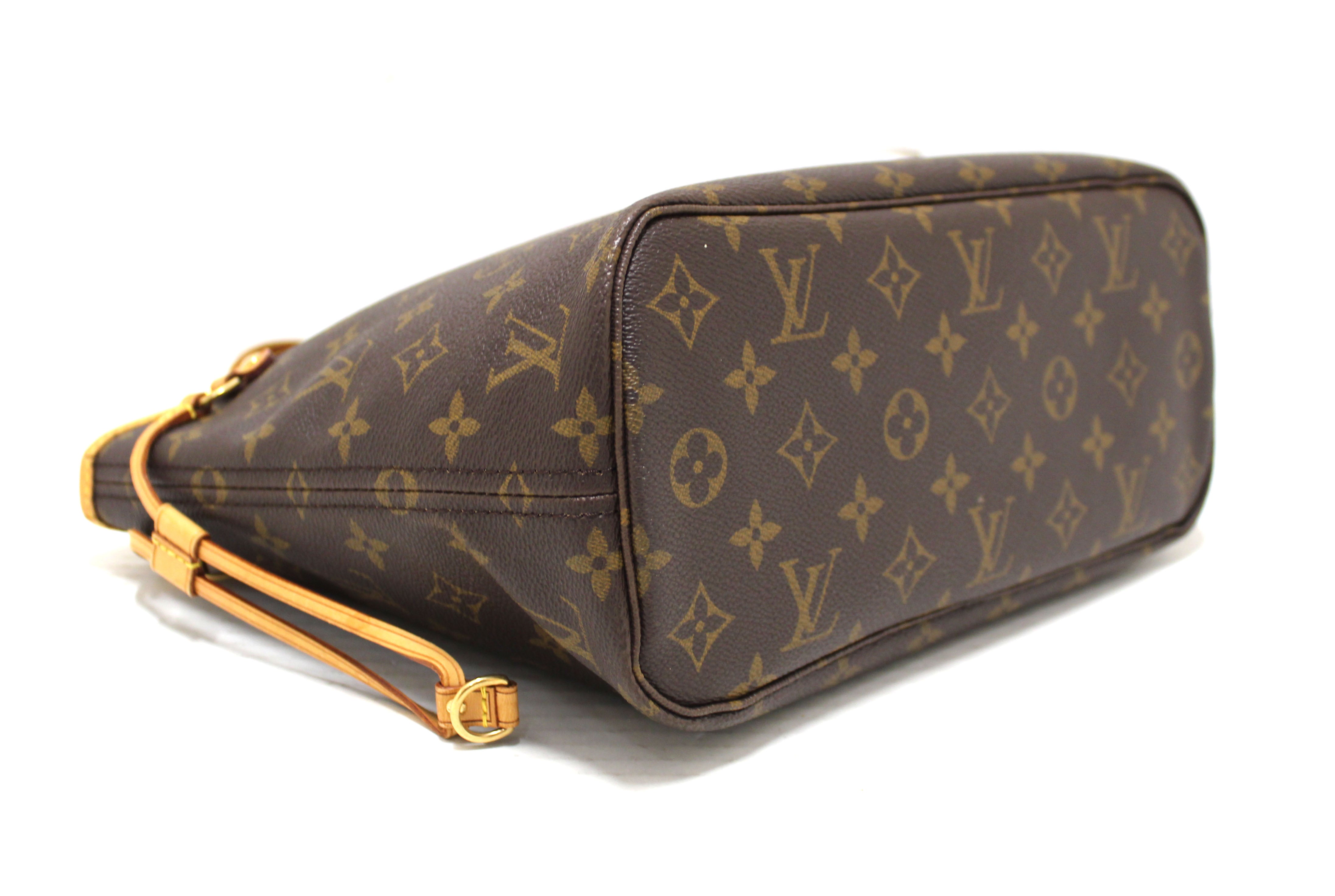 Authentic Louis Vuitton Classic Monogram Neverfull PM Tote Shoulder Bag - Luxury Designer Handbag for Women, Perfect for Work, Travel & Everyday Use
