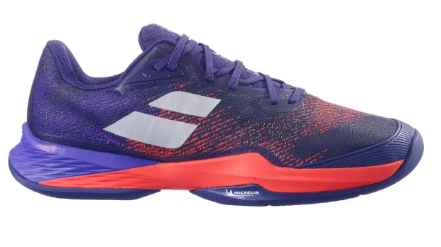 Babolat Jet Mach 3 All Court Men's Tennis Shoes - Lightweight & Durable for Hard Court & Clay Court Play [Blue Ribbon] | Perfect for Competitive Matches & Training Sessions