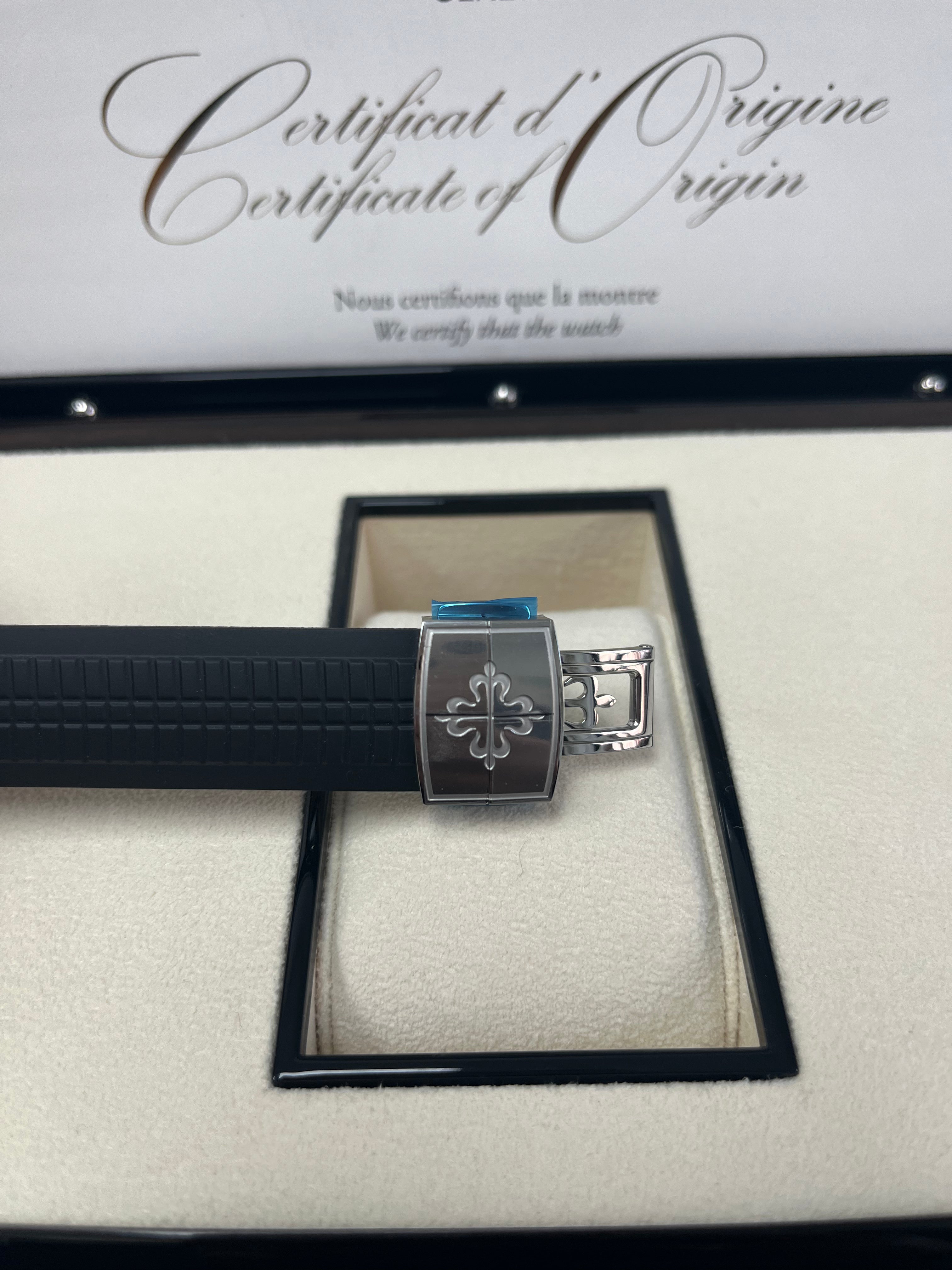 Patek Philippe Aquanaut Chronograph Stainless Steel Watch - Black Dial (Ref#5968A-001) | Luxury Sports Chronograph for Men | Perfect for Business, Formal Events & Collectors