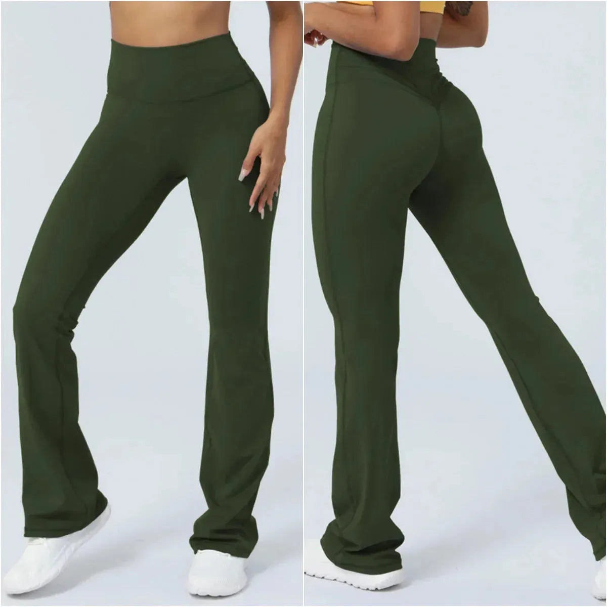 Women's High Waist Yoga Pants - 4-Way Stretch Tummy Control Workout Leggings for Running, Gym & Lounge - Bootcut Flare Pants with Sweat-Wicking Fabric (Ideal for Yoga, Pilates, Dance & Everyday Wear)