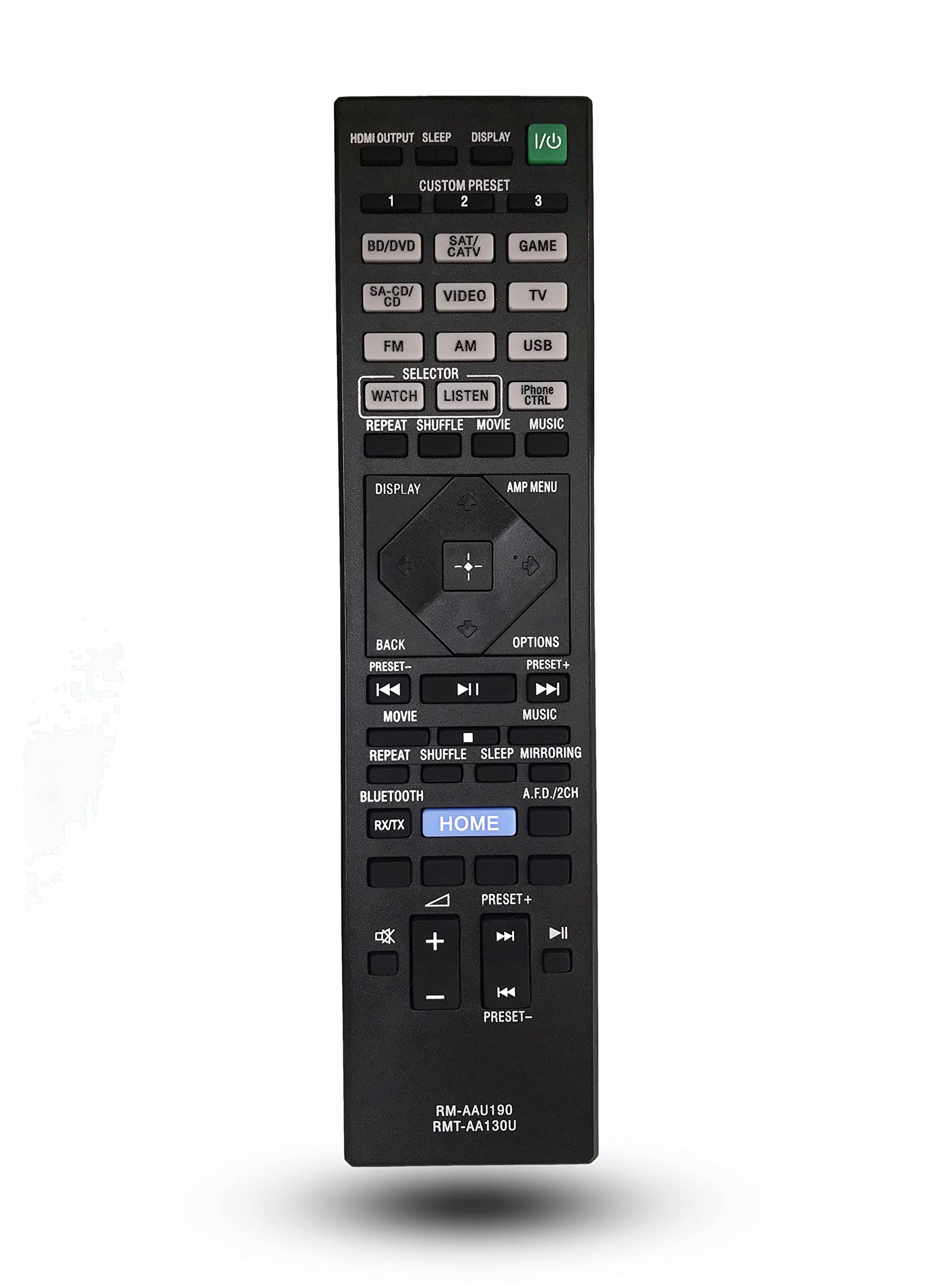 Original Sony Remote Control Replacement for STR-DH750/STR-DH550/STR-DN1060/STR-DN860 AV Receivers - Perfect for Home Theater & Audio System Control