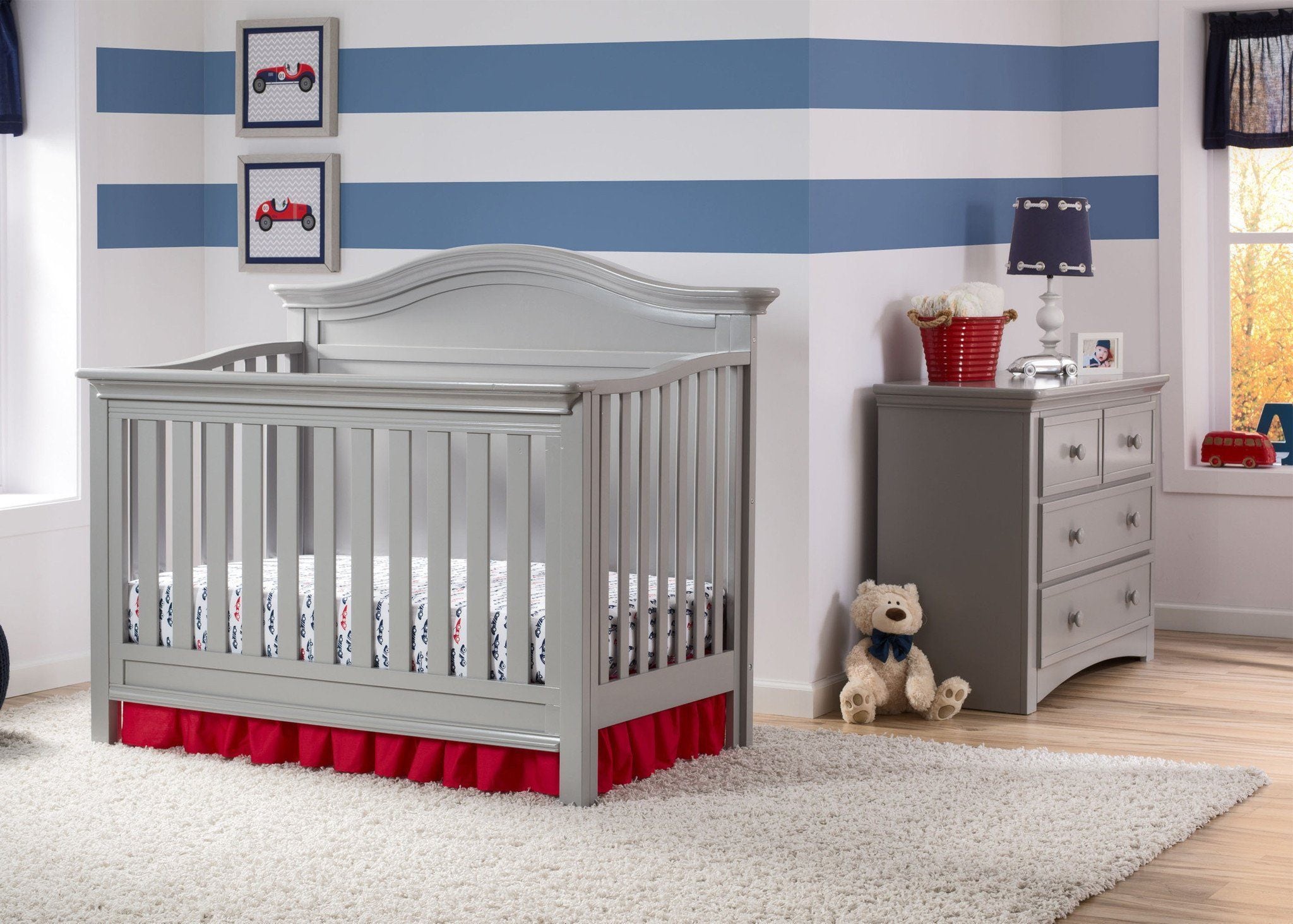 Bethpage 4-in-1 Convertible Baby Crib - Toddler Bed, Daybed & Full-Size Bed - Safe & Stylish Nursery Furniture for Boys & Girls - Perfect for Newborns to Teens Bedroom