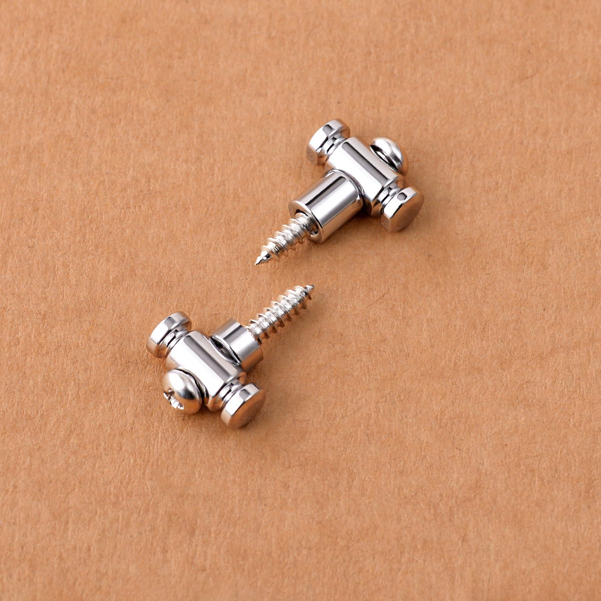 Guyker Guitar Roller String Retainers (2-Pack) - Chrome SR1 String Guide & Replacement String Trees for Electric Guitars | Improve Tuning Stability & Sustain for Rock, Blues & Metal Performances