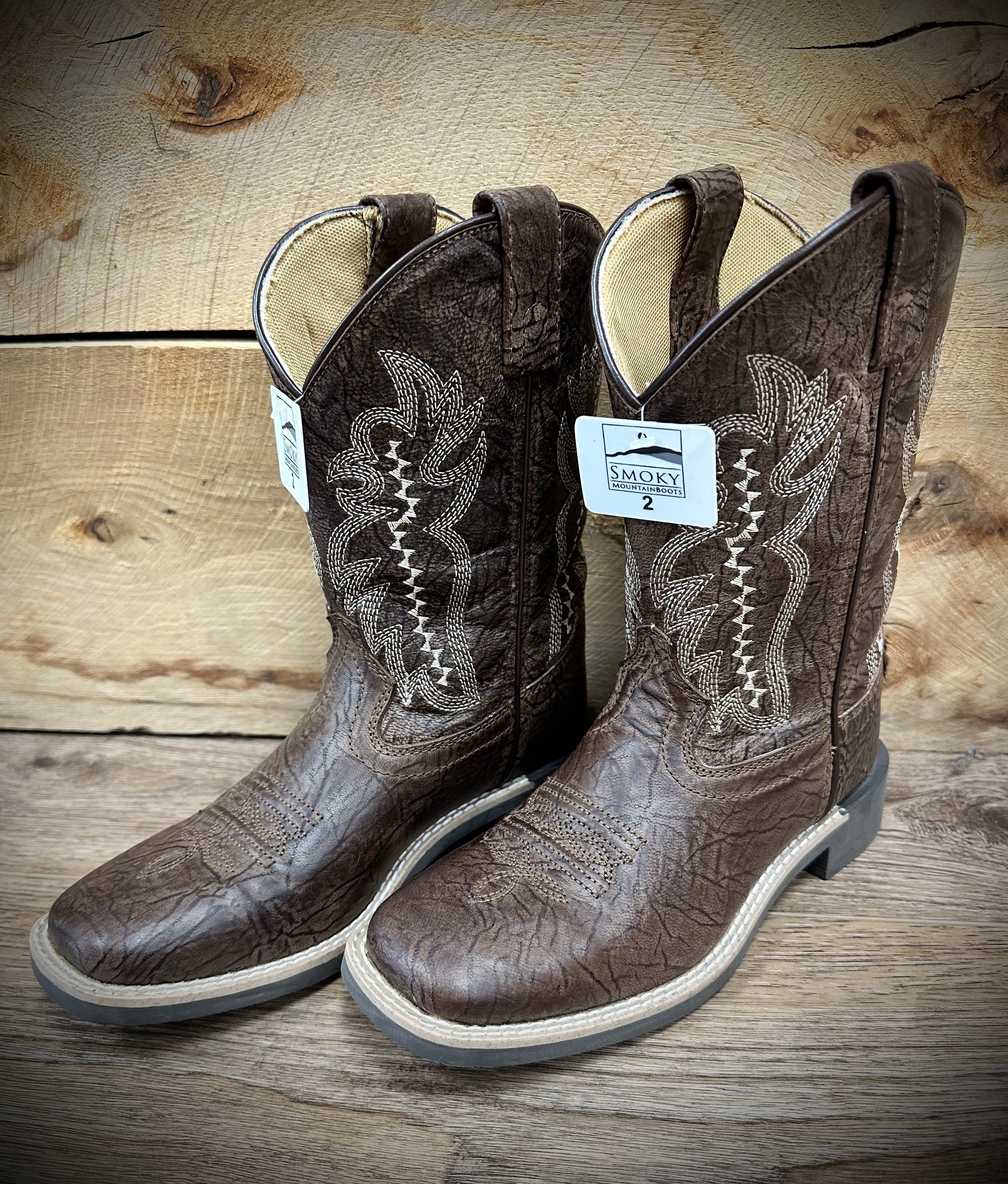 SM Kids Brown Leather Presley Boots - Stylish & Comfortable Ankle Boots for Boys & Girls - Perfect for School, Play & Outdoor Activities