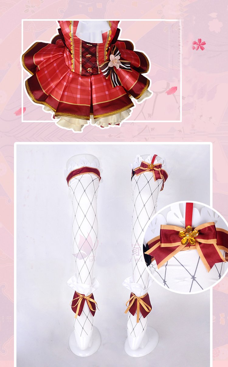 ROLECOS Girls Flower Bouquet Cosplay Costume - Japanese Anime Lolita Dress for Cosplay, Halloween & Tea Parties