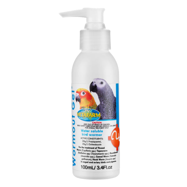 Vetafarm Wormout Gel 100ML - Broad Spectrum Dewormer for Dogs & Cats | Safe & Effective Intestinal Parasite Treatment | Perfect for Home Pet Care & Veterinary Use