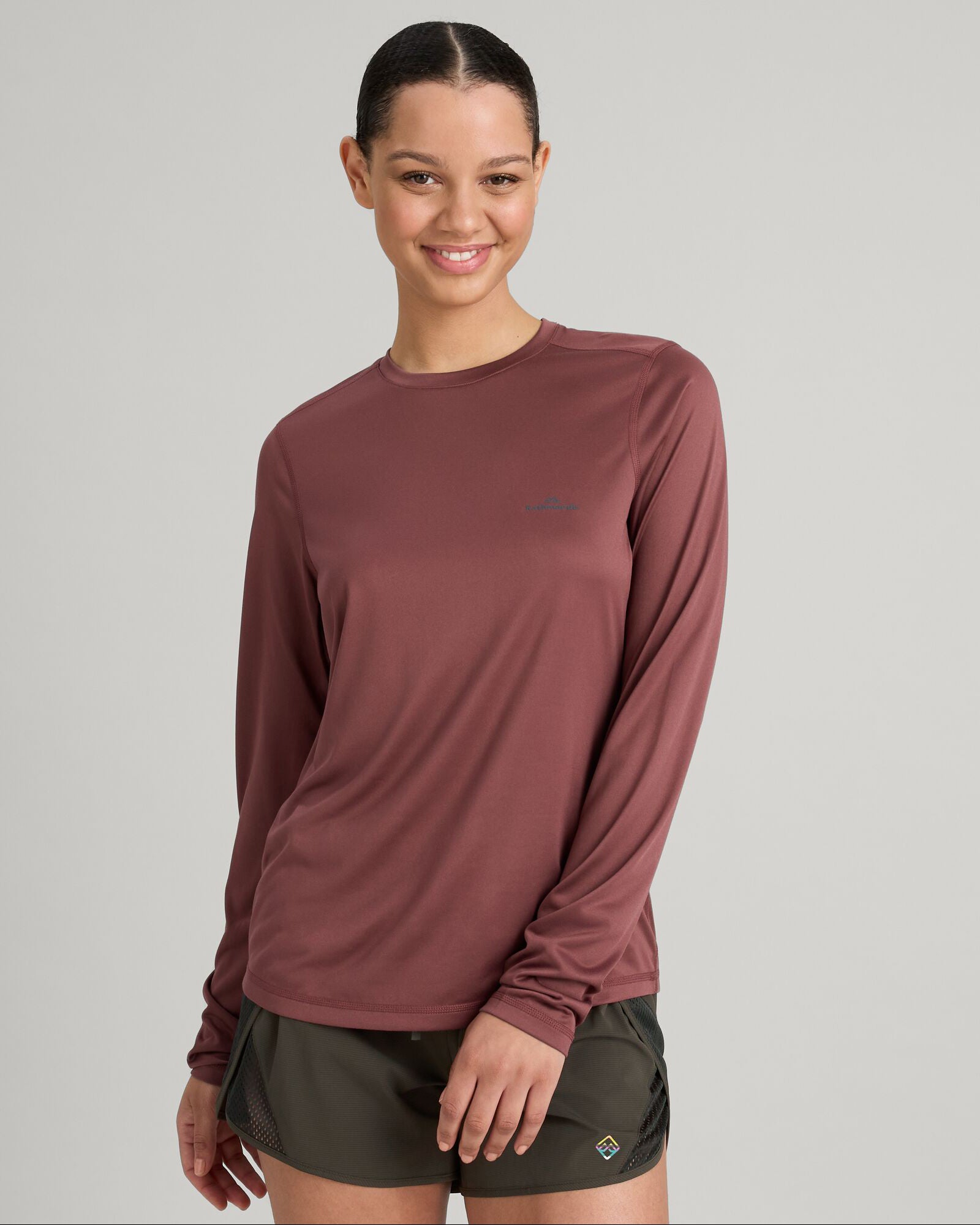 Accion Women's Dri-Motion Long Sleeve Moisture Wicking Active T-Shirt - Bliss Color - Perfect for Yoga, Running & Gym Workouts