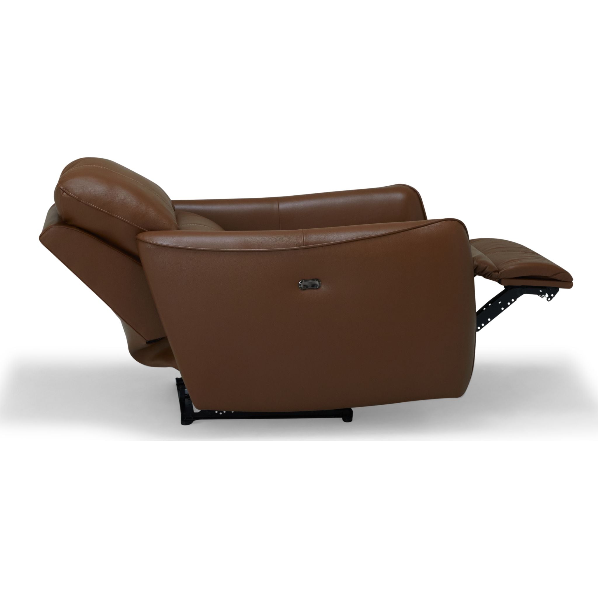 Arlo Power Wall Hugger Recliner Chair - Valencia Biscotti Fabric - Modern Space-Saving Reclining Chair for Living Room, Home Theater & Small Spaces