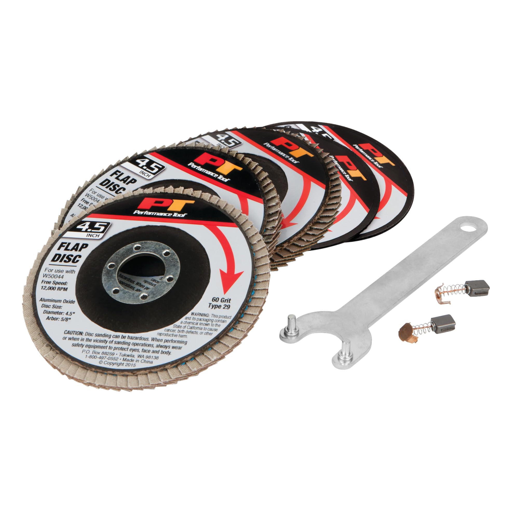 Performance Tool W50044 4-1/2-Inch Angle Grinder - Powerful Metal Cutting & Grinding Tool for DIY Projects, Metalworking, and Construction