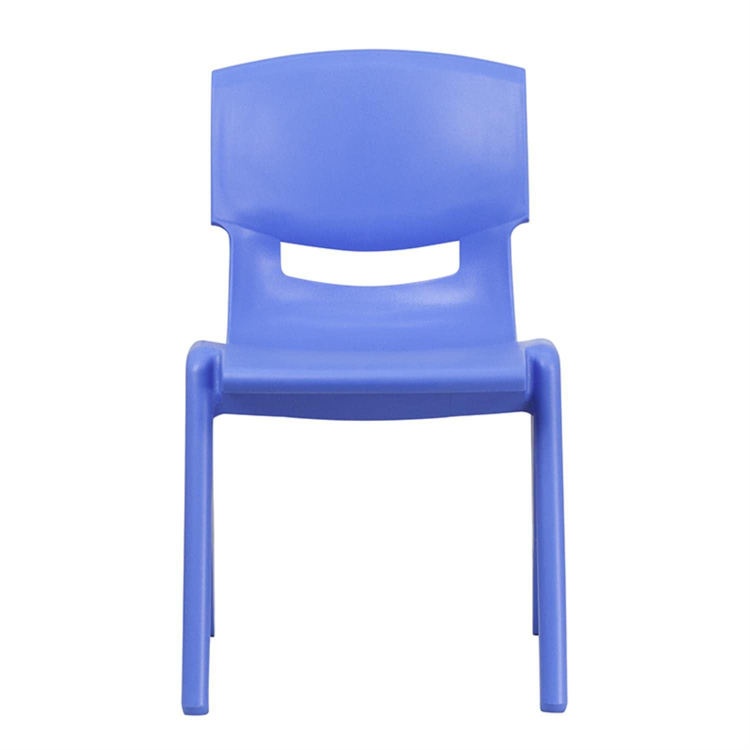 Flash Furniture Whitney 2-Pack Blue Plastic Stackable School Chairs - 15.5