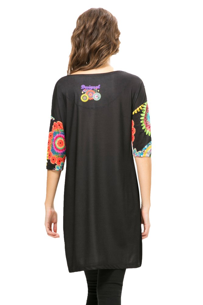 Desigual Women's Sandra Graphic Short Sleeve T-Shirt - Casual Cotton Tee for Everyday Wear | Perfect for Street Style, Weekend Outfits & Summer Fashion