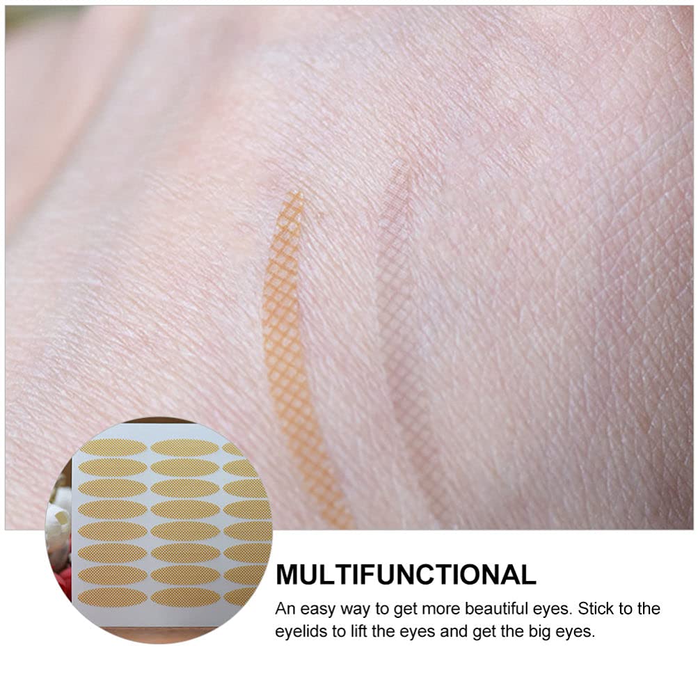 40 Sheets Clear Lace Double Eyelid Stickers - Double Sided Medical Grade Eyelid Tape for Droopy Eyelids, Natural Mesh Eye Beauty Tapes for Asian Monolid Makeup - Perfect for Daily Use, Special Occasions & Eye Contouring