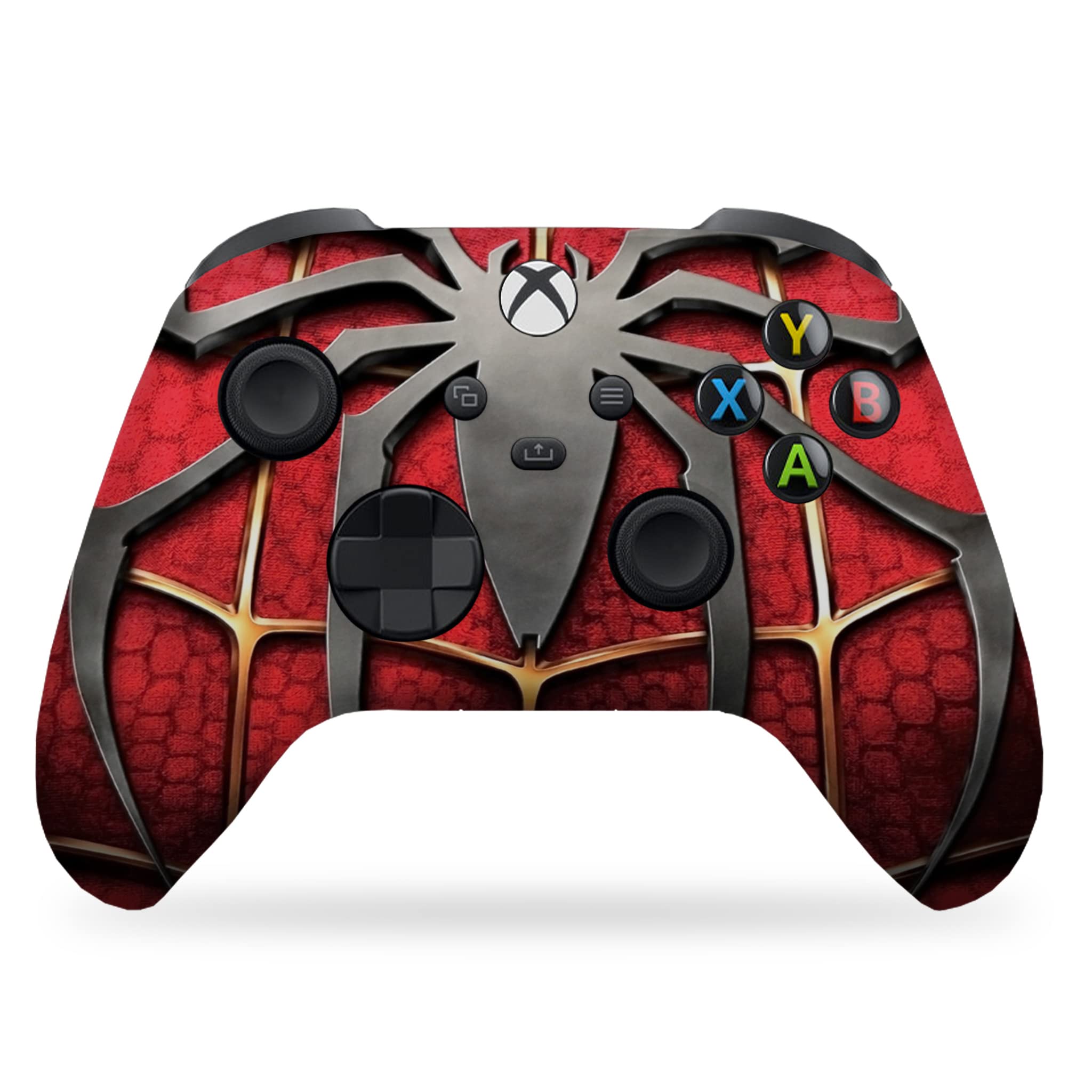 Spider-Man Red Custom Wireless Xbox Controller - Compatible with Xbox One & Xbox Series X/S | Officially Licensed, Hydro-Dip Printed (Not Just a Skin) | Perfect for Gaming, Collectors & Marvel Fans