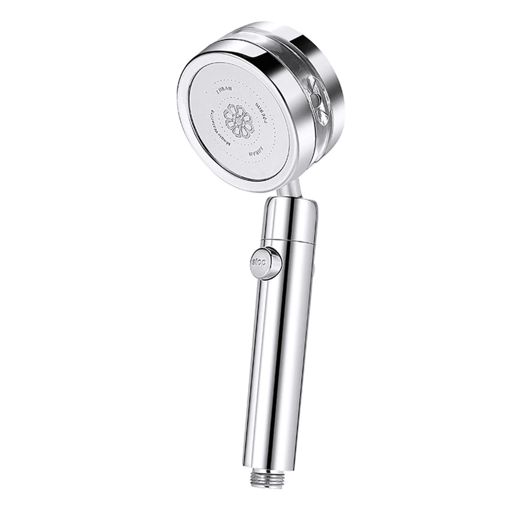 High Pressure Turbo Shower Head - Powerful Water Saving Rainfall Showerhead with 6 Spray Modes - Perfect for Home, Spa, and RV Use