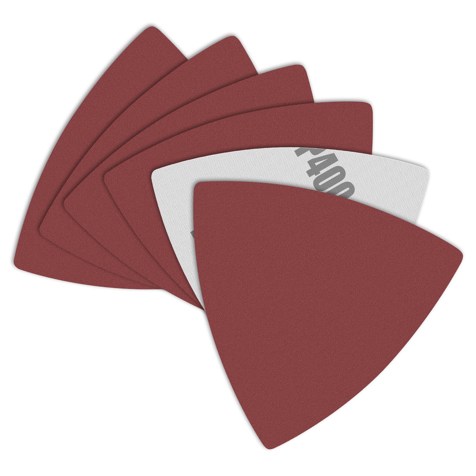 120 Pcs 400 Grit Triangle Sanding Pads - Aluminum Oxide Multi-Tool Sandpaper for 3-1/8