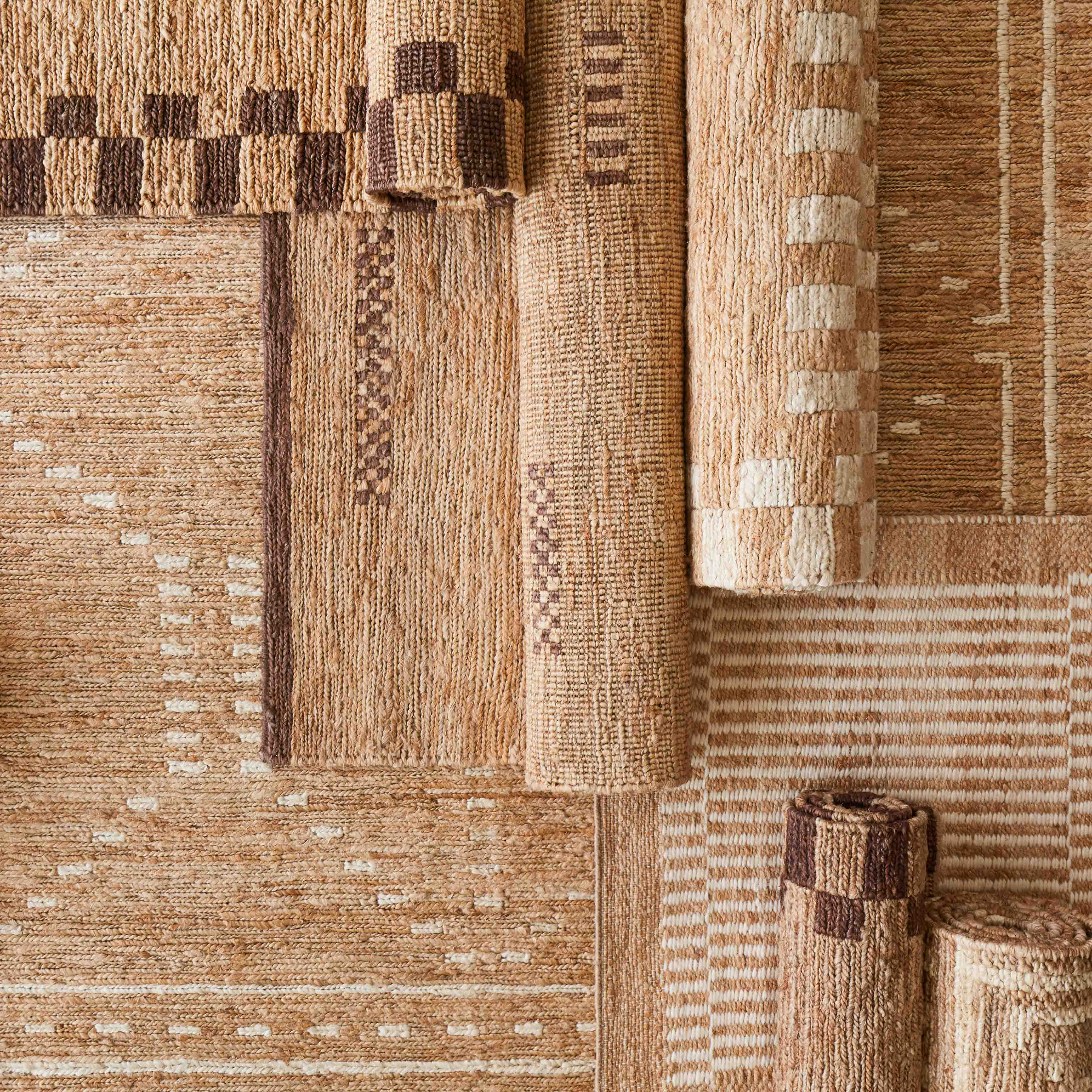 Elora Jute Area Rug - Natural Handwoven Eco-Friendly Floor Mat for Living Room, Bedroom & Home Decor - Perfect for Boho, Farmhouse & Coastal Style Interiors
