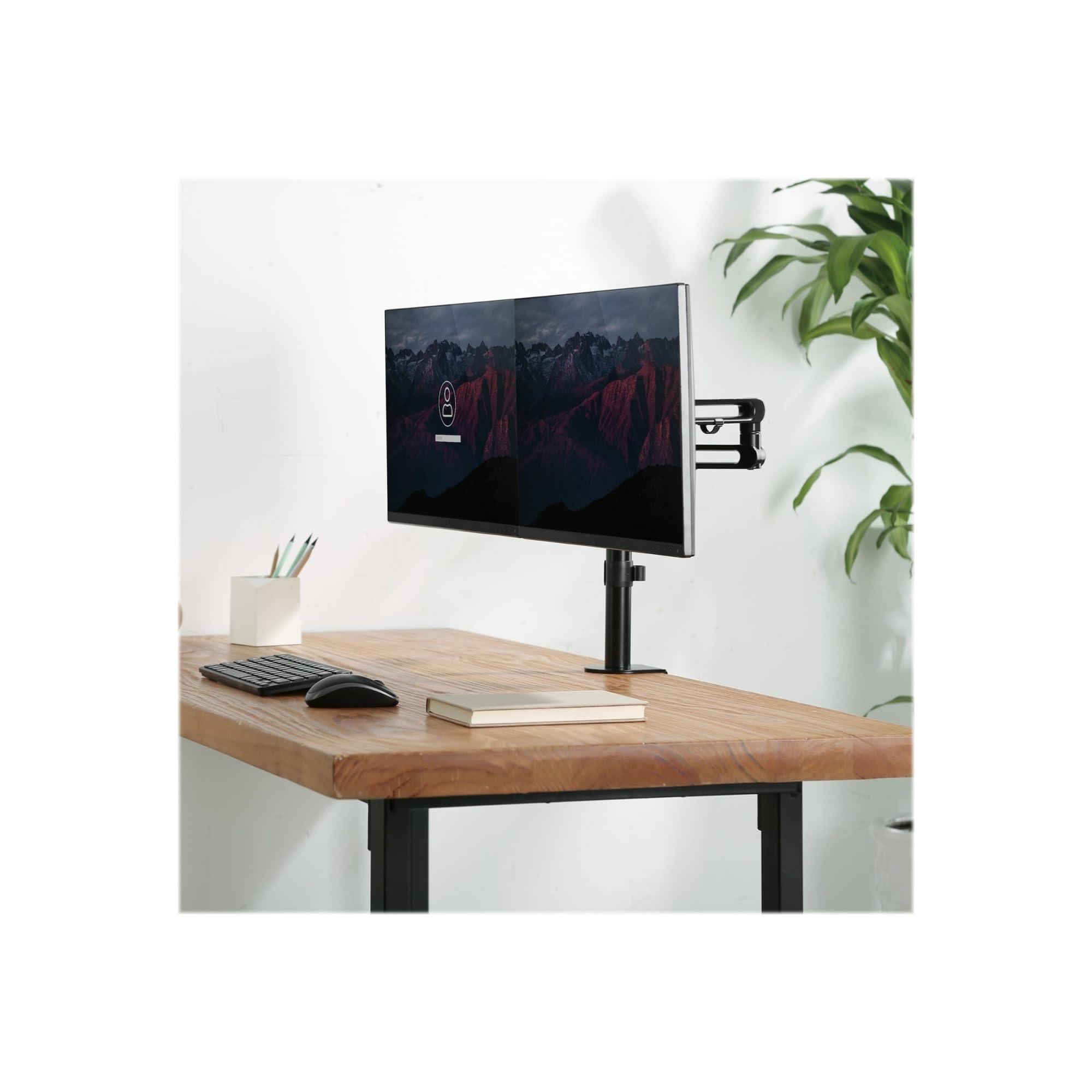 StarTech.com Dual Monitor Arm Desk Mount - Heavy Duty VESA Compatible Clamp for 13-32