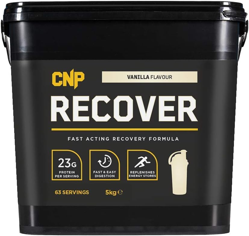 CNP Pro Recover Vanilla 5kg - Premium Post Workout Recovery Powder with High Protein & Carbs for Muscle Growth & Recovery | Ideal for Athletes & Gym Enthusiasts