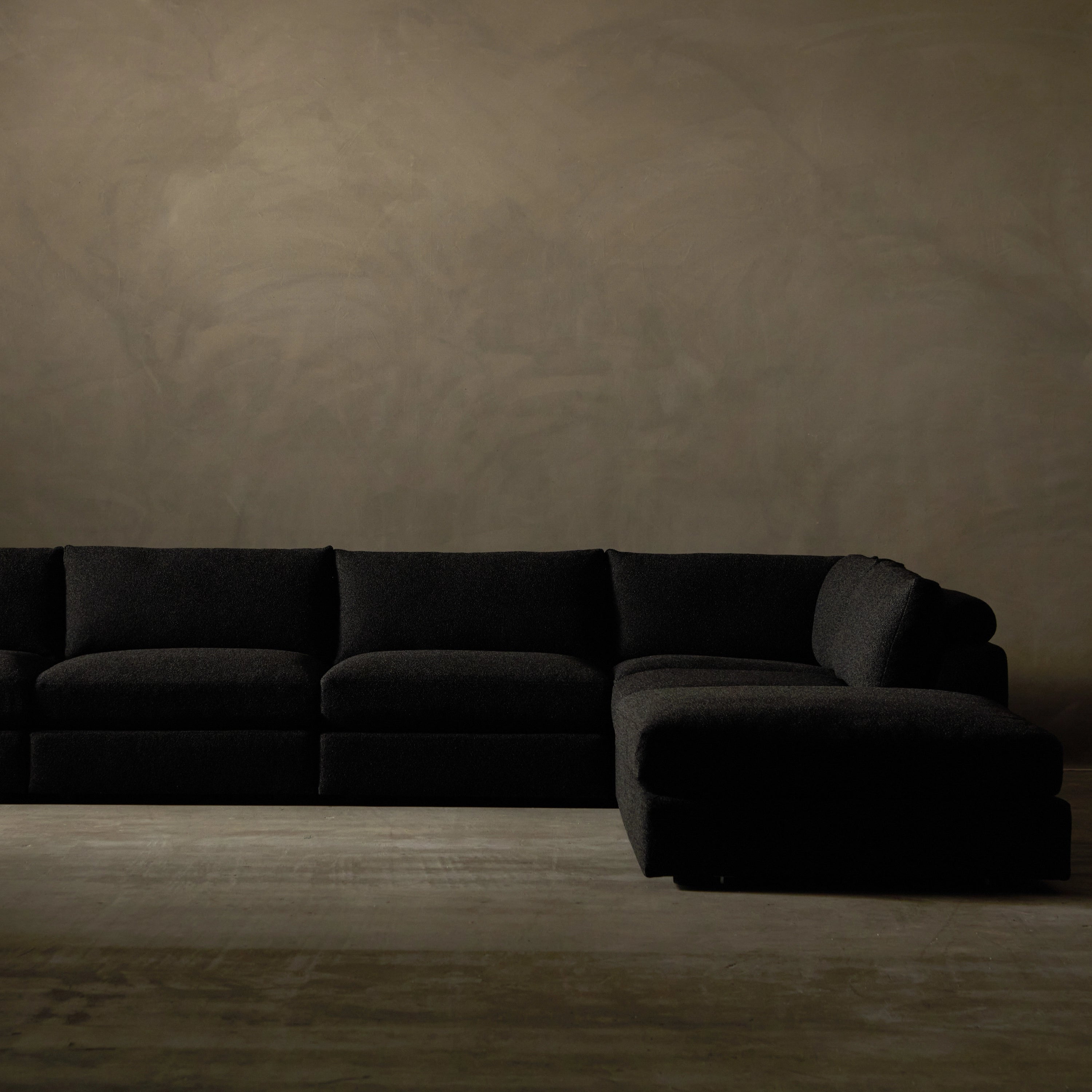 Modular Sectional Sofa - Modern L-Shaped Couch with Reversible Chaise, Soft Fabric Upholstery for Living Room, Family Room, and Home Theater Comfort