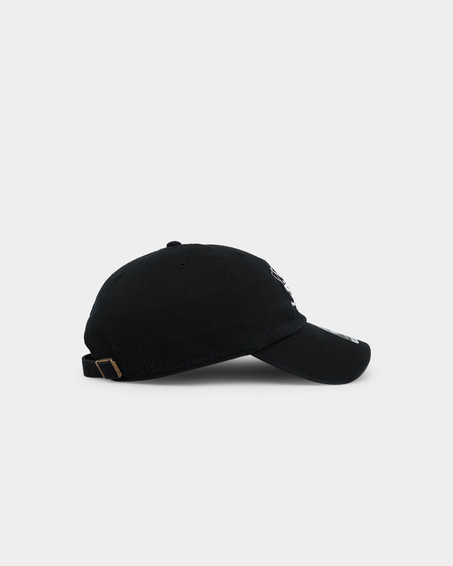 47 Brand Anaheim Ducks 47 Clean Up Strapback Black/White Adjustable Hat - Official NHL Hockey Cap for Men & Women - Perfect for Game Day, Casual Wear & Sports Fans