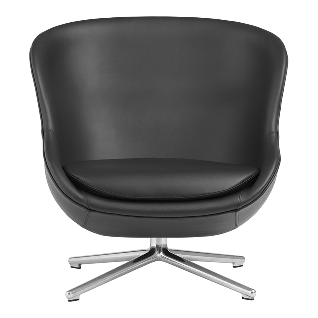 Modern Hyg Lounge Chair with Low Swivel Base - Comfortable Recliner for Living Room, Bedroom, or Office Relaxation