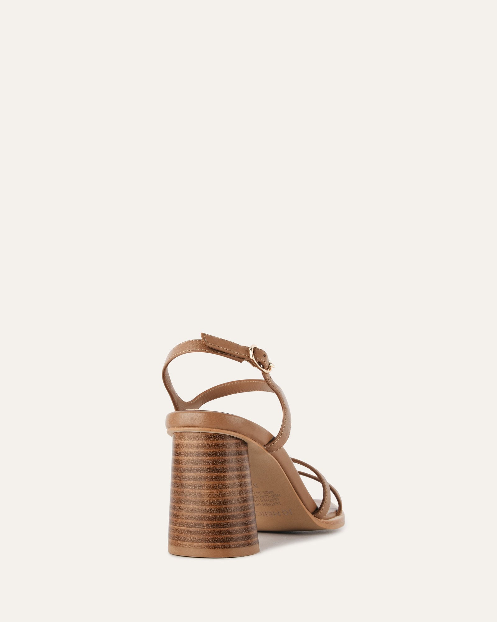 Casey Women's Tan Leather High Heel Sandals - Comfortable & Stylish for Weddings, Parties & Summer Outfits