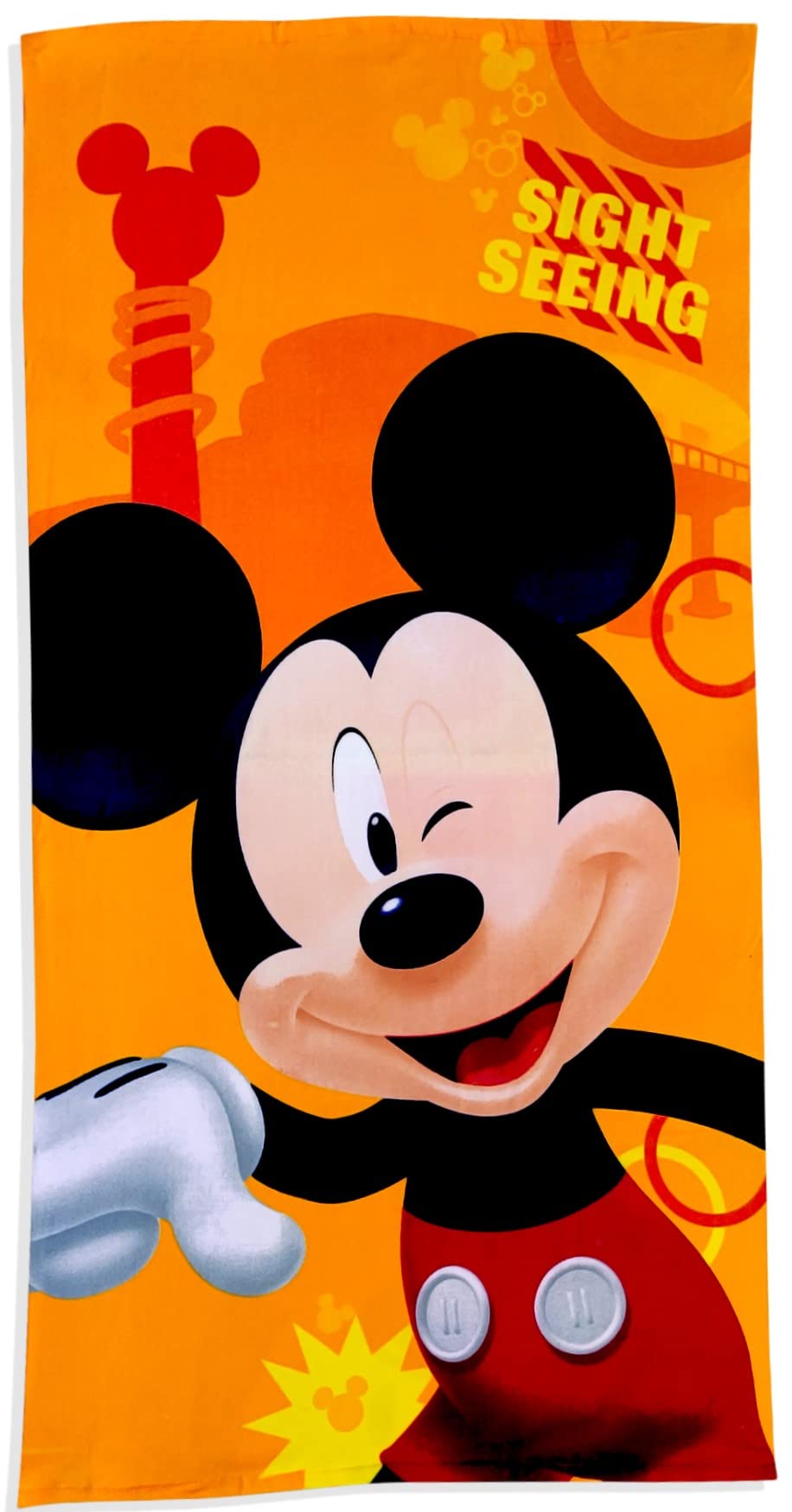 Mickey Mouse and Pluto Beach Towel for Kids - Soft, Absorbent, and Quick-Drying - Perfect for Pool, Beach, and Summer Fun