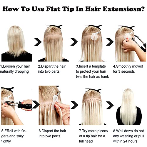 Brazilian Human Hair Extensions 100 Strands - 28 Inch Body Wave Flat Tip Keratin Hair Extensions for Women (Darkest Brown) | Natural Look for Daily Wear, Parties & Special Occasions