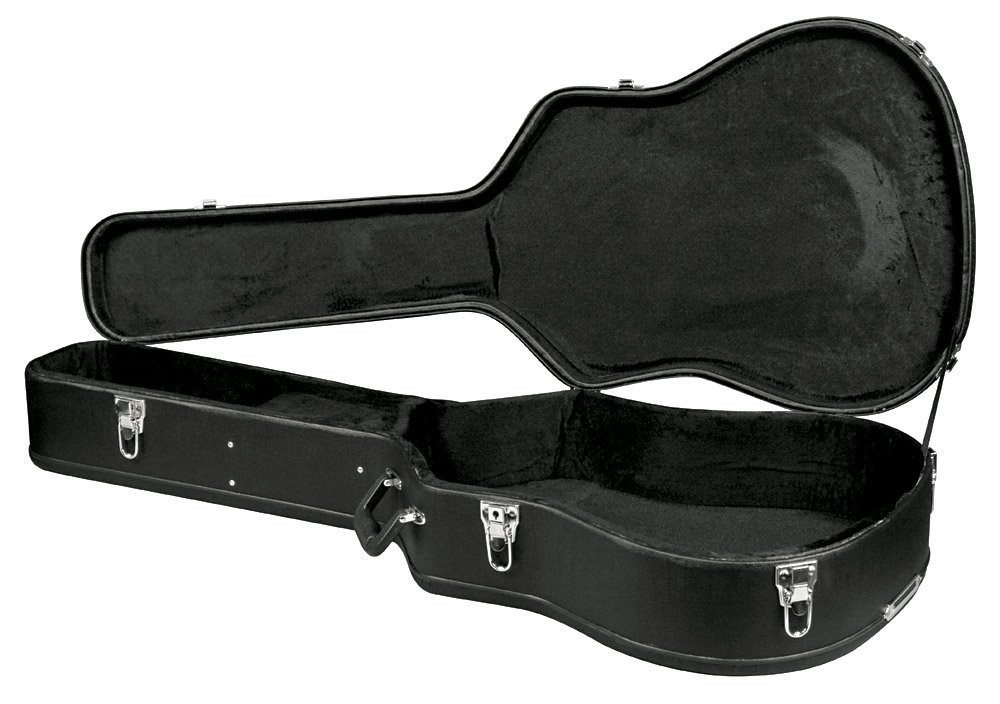 Carrion C-1501 Black Hardshell Dreadnought Acoustic Guitar Case - Durable Protection for Travel & Stage Performances