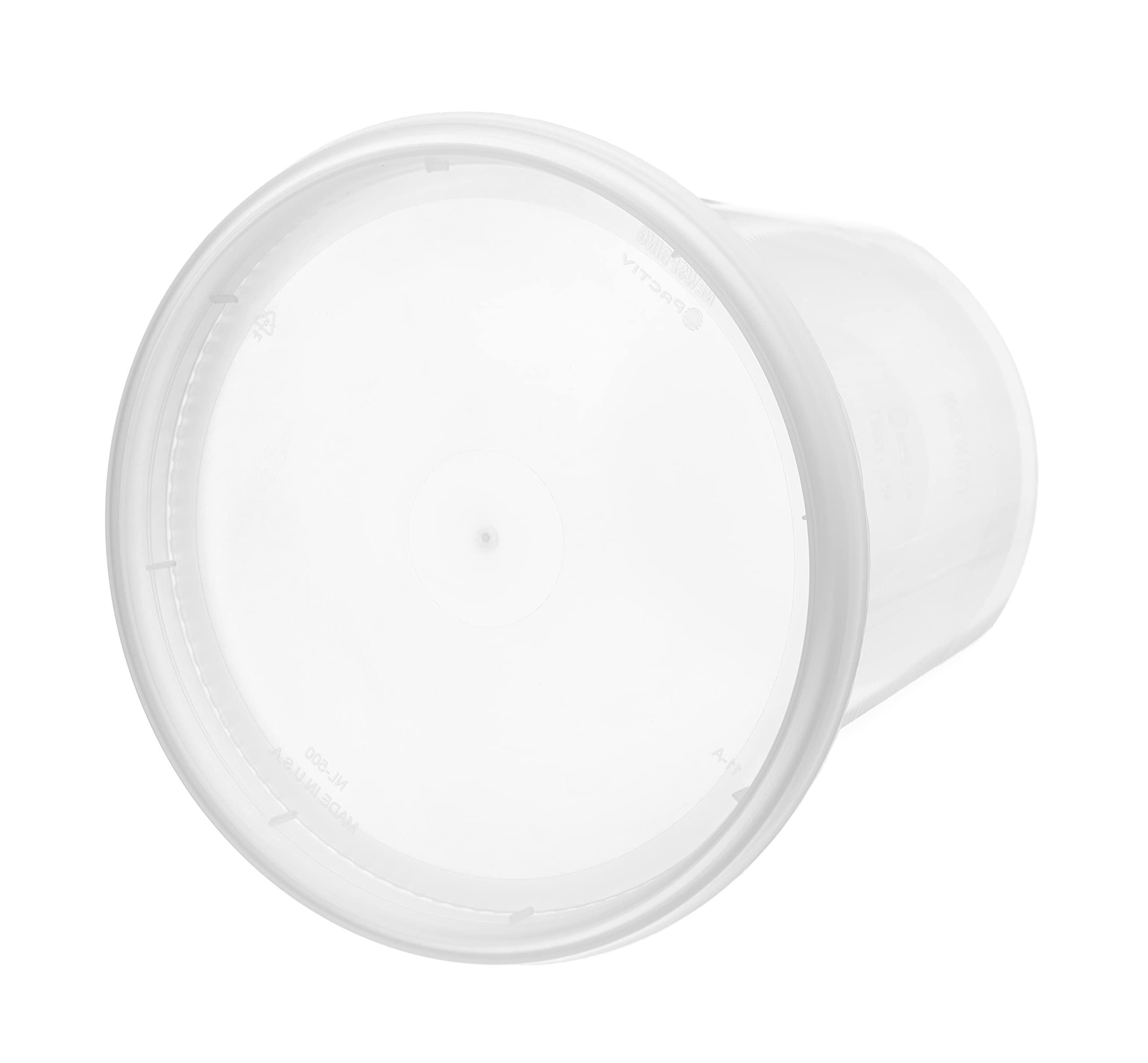 Premium Heavy-Duty Food Storage Containers with Lids - Leakproof & Airtight Deli Containers for Soup, Meal Prep, Takeout - Stackable, Microwave & Dishwasher Safe, BPA Free (32-Pack, Round) - Ideal for Restaurants, Catering & Home Kitchen Organization