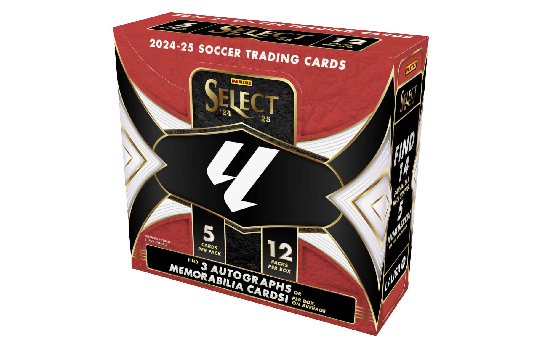 2024-2025 Panini Select La Liga Soccer Trading Cards Box - Collectible Football Cards for Fans & Players - Perfect for Gifts, Trading, and Fantasy Leagues