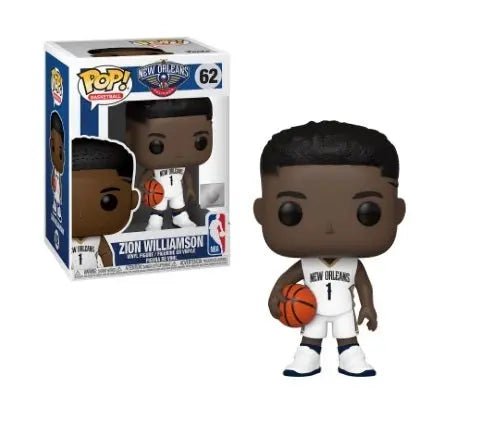 NBA New Orleans Pelicans Zion Williamson Funko Pop! Vinyl Figure - Collectible Basketball Player Bobblehead for Fans, Gift for Sports Enthusiasts - Perfect for Display, Home Decor, and Game Room Collections